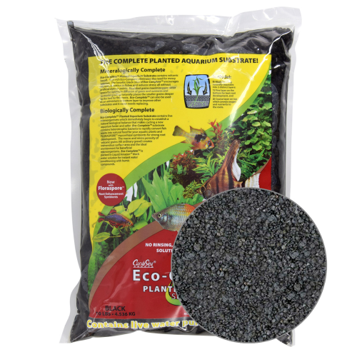 CaribSea Eco-Complete Planted Aquarium Substrate Black 10 lb