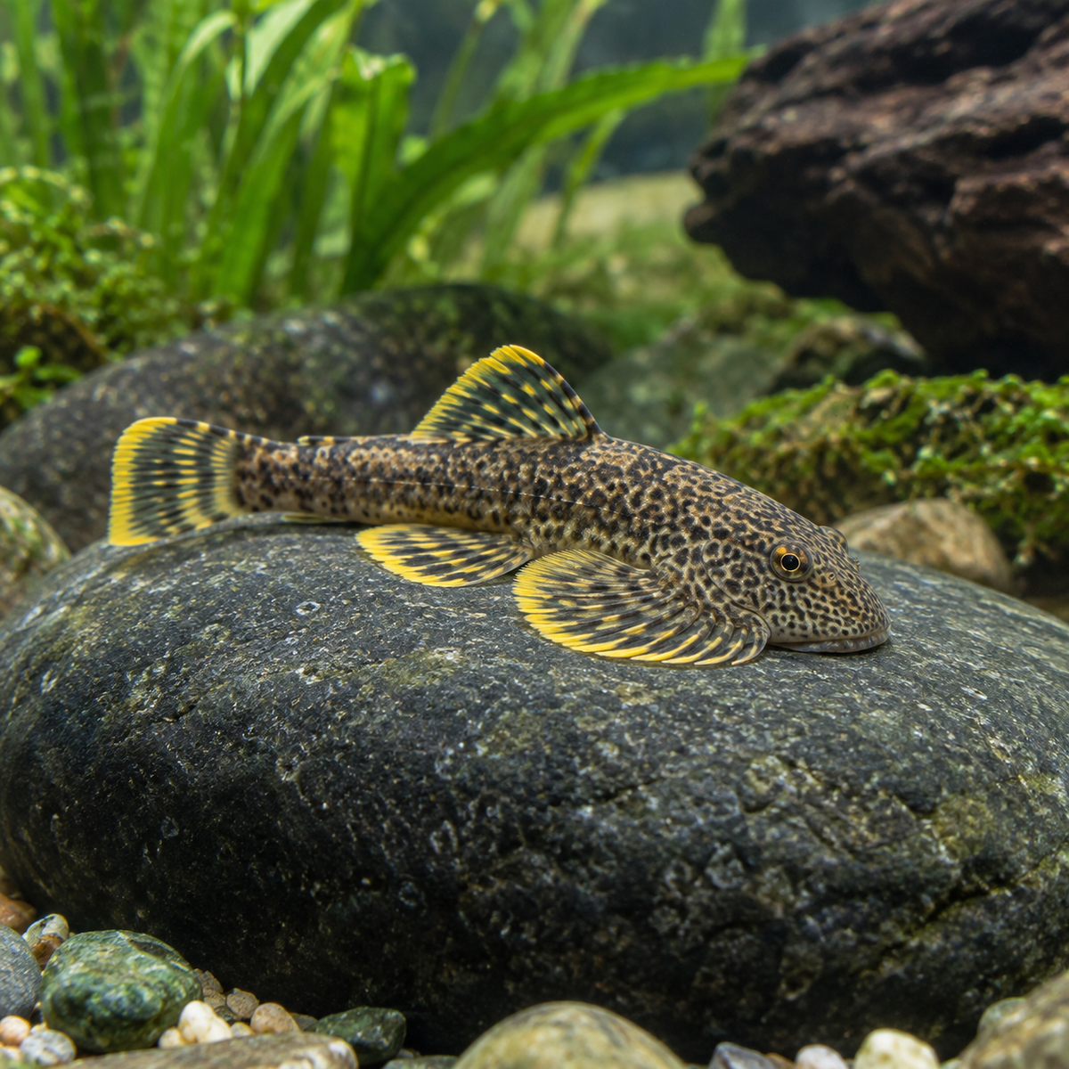 Yellow Finned Hillstream Loach aquarium product photo